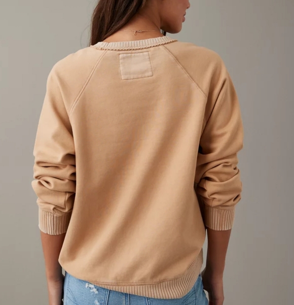 American Eagle Funday Graphic Raglan-Sleeve Sweatshirt - Picture 2 of 9